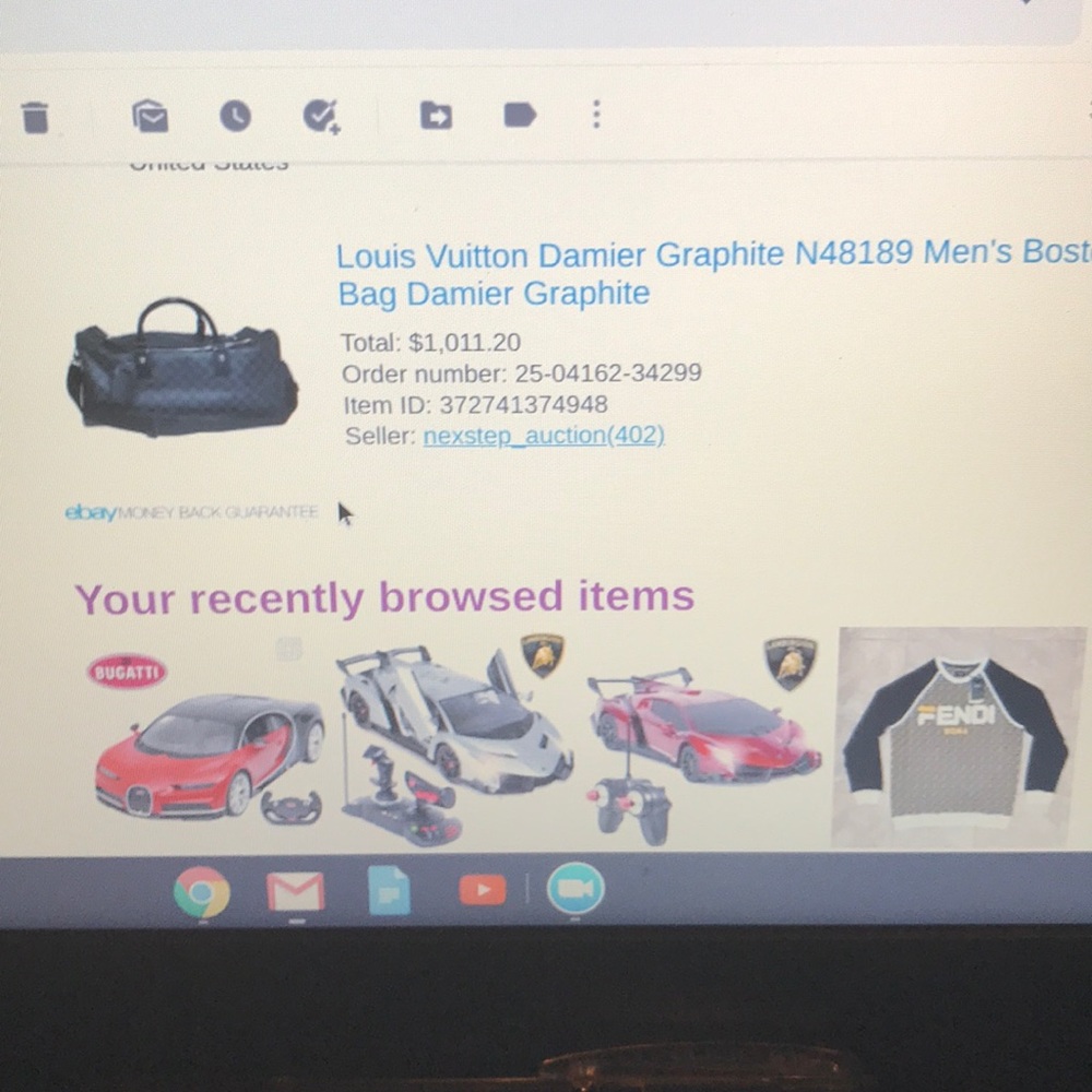 Louie vuttion duffle bag